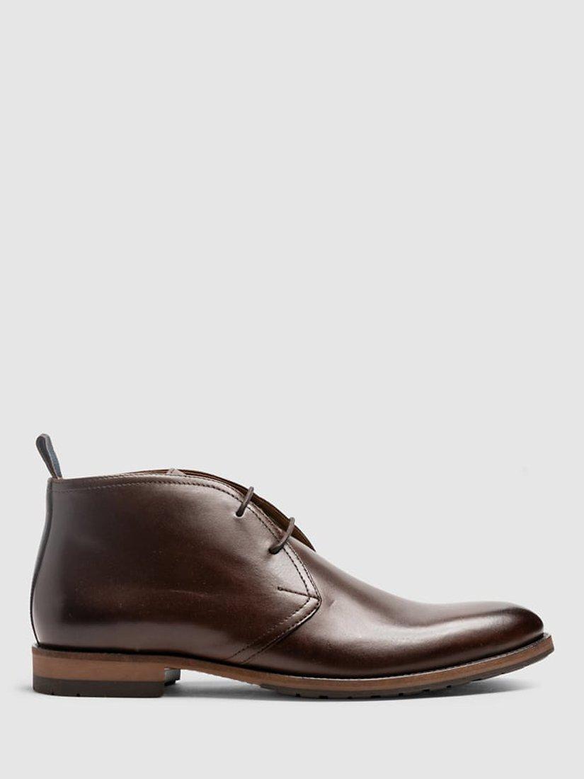 Product image 1 of 9, which shows Rodd & Gunn Pebbly Hill Leather Desert Boots, Maro, 7