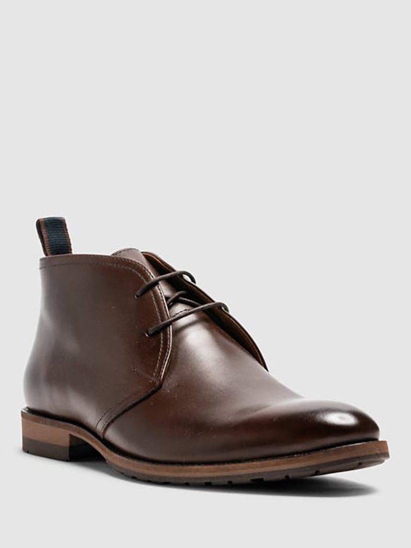 Product image 2 of 9, which shows Rodd & Gunn Pebbly Hill Leather Desert Boots, Maro, 7