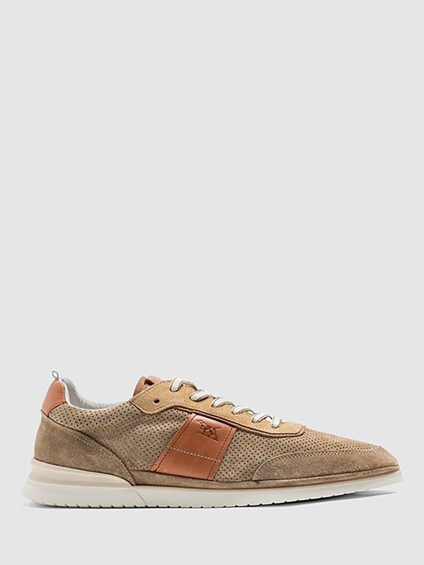 Rodd & Gunn Parnell Leather Trainers, Sand 