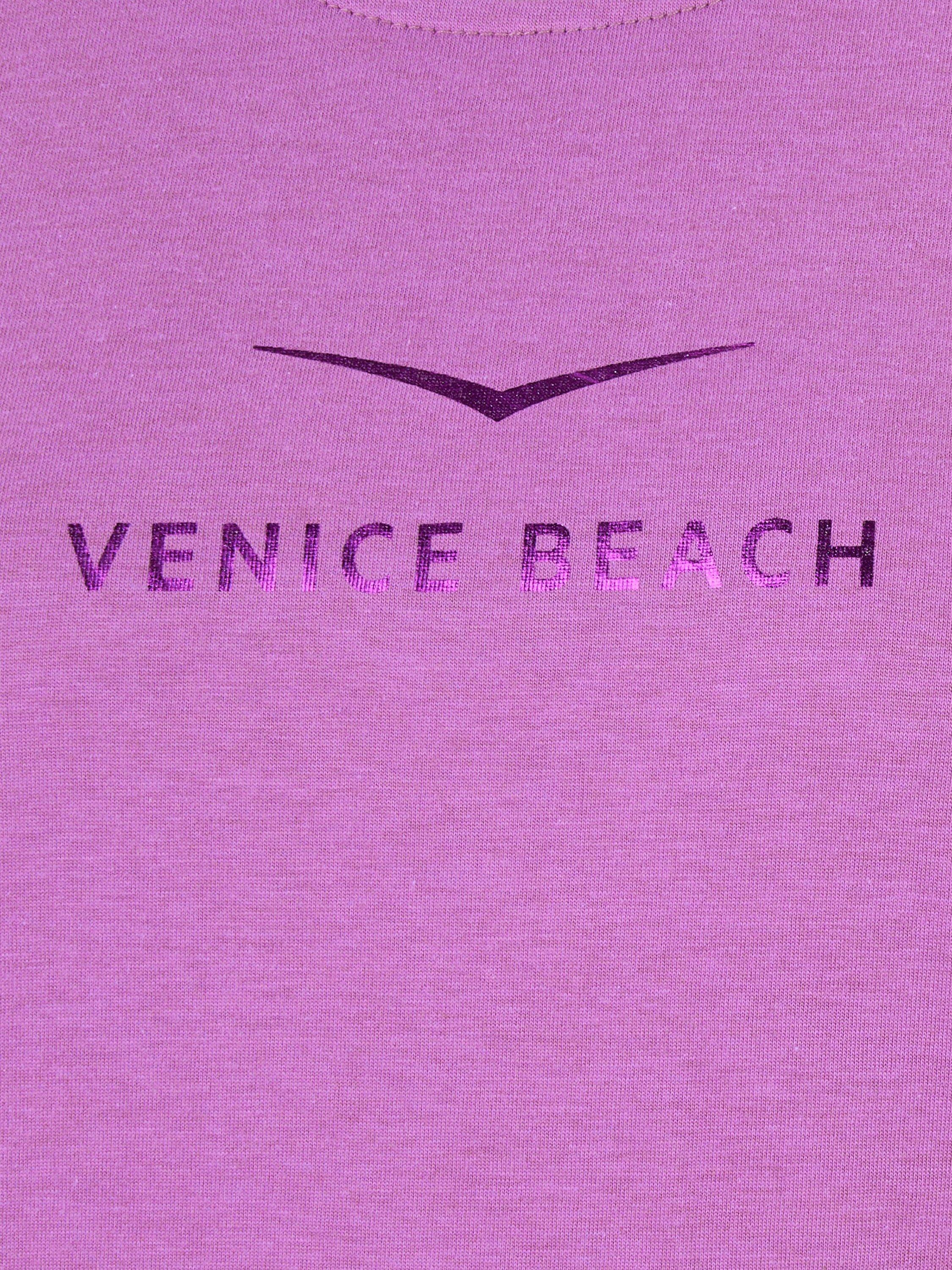 Product image 6 of 7, which shows Venice Beach Women's Arden Sports T-Shirt, Violet Purple, S