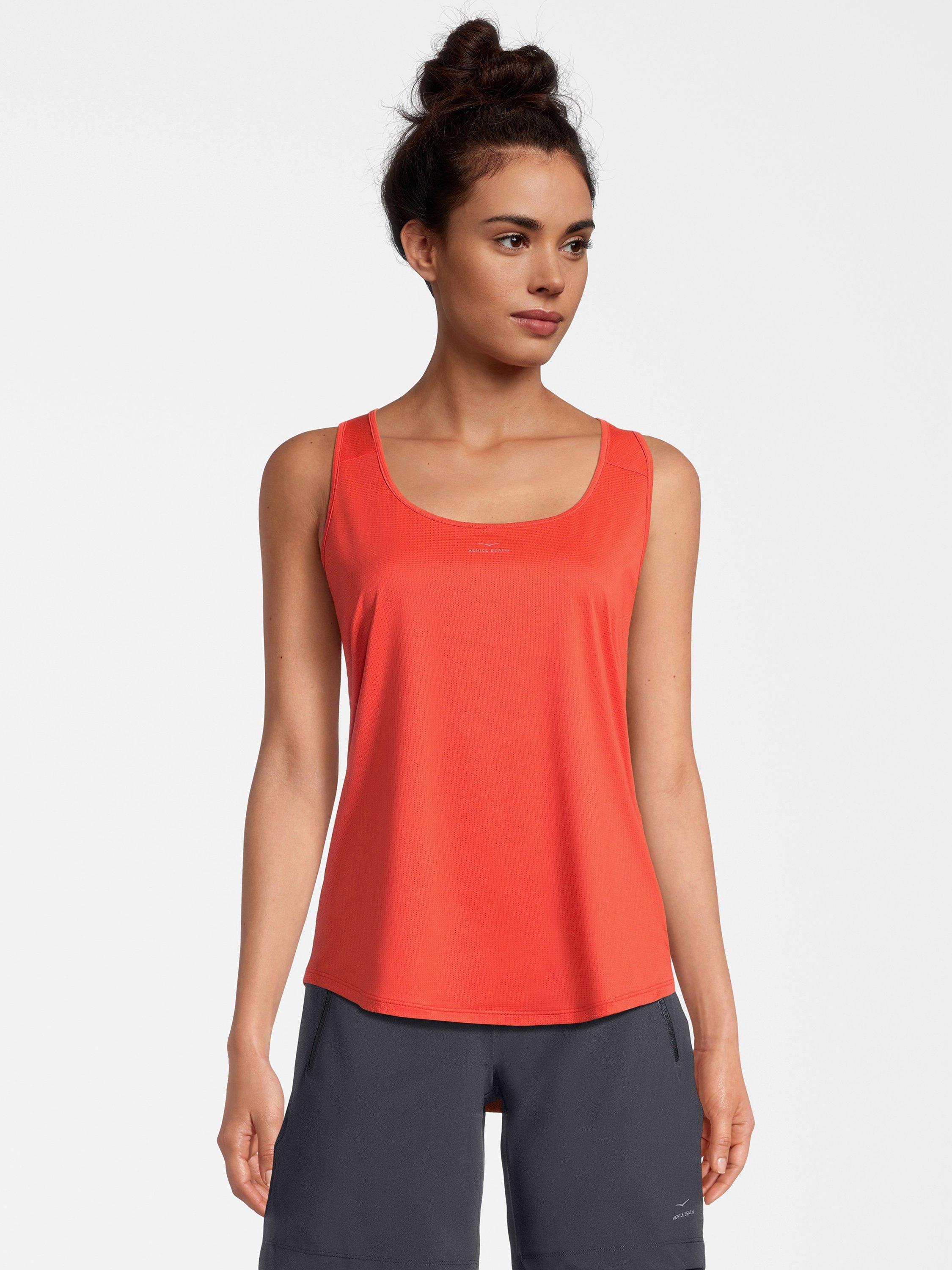 Product image 1 of 7, which shows Venice Beach Women's Lou Tank Top, Sunset Orange, S