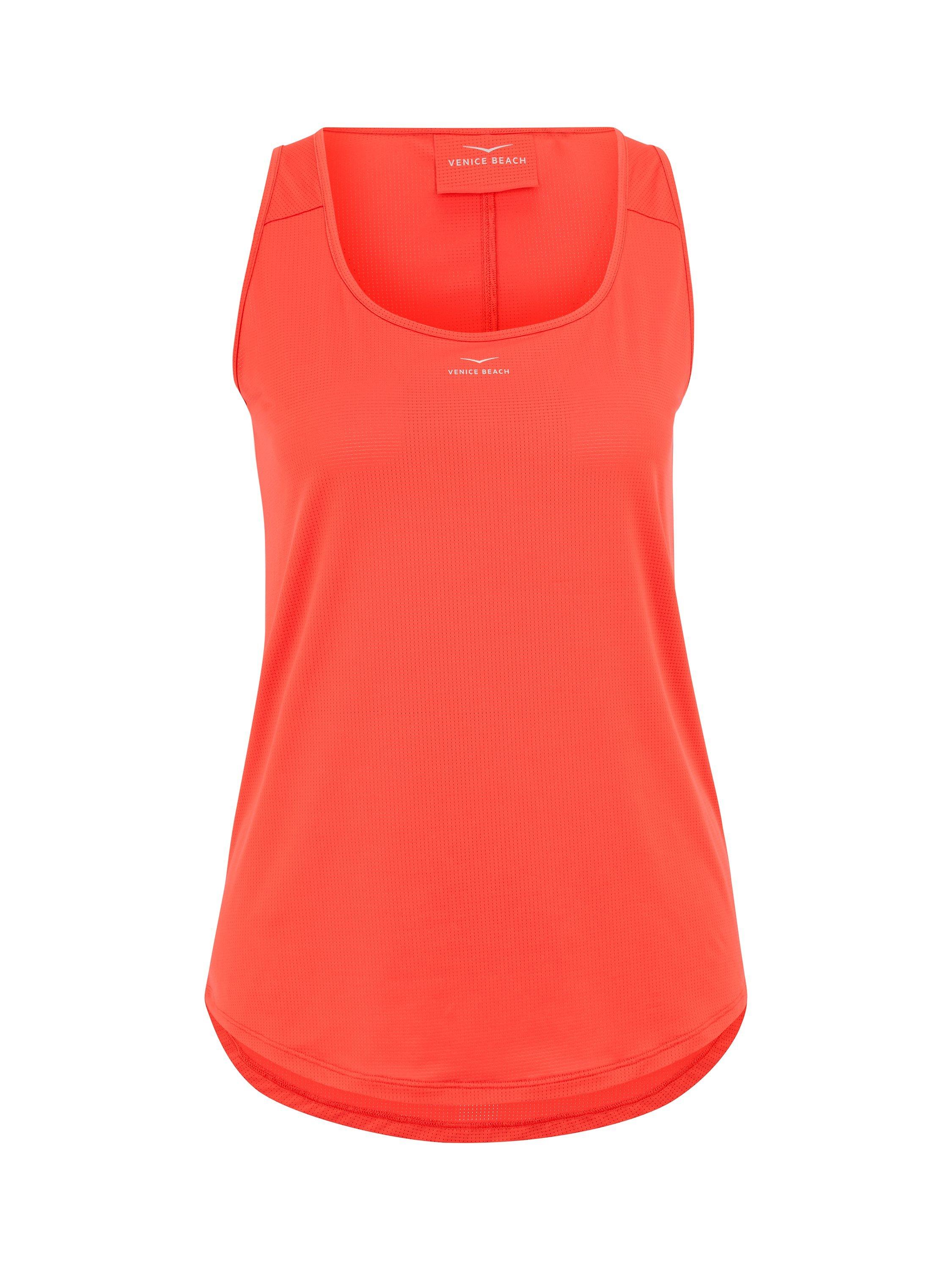 Product image 4 of 7, which shows Venice Beach Women's Lou Tank Top, Sunset Orange, S