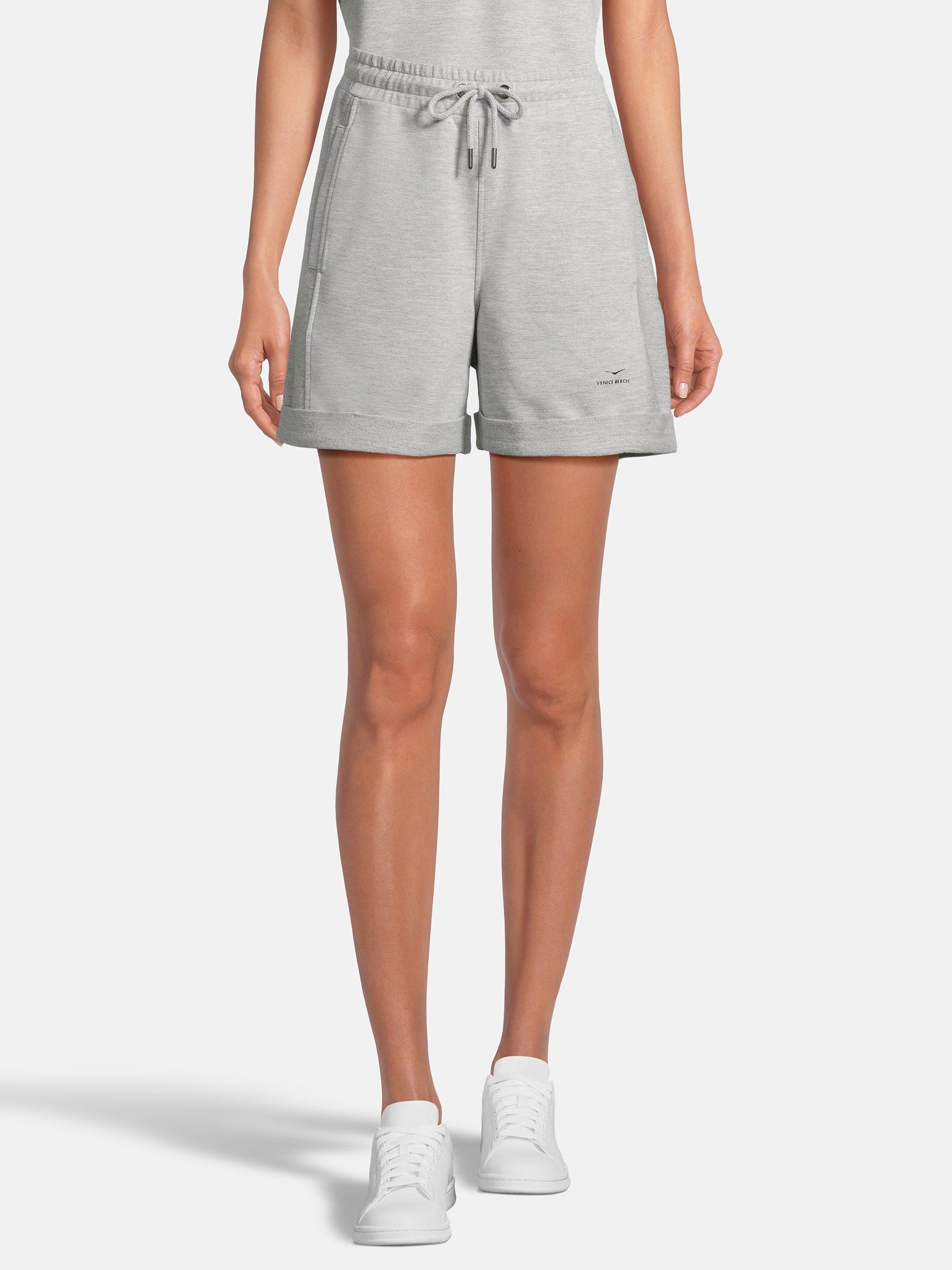 Venice Beach Women s Jade Sweat Shorts Light Grey Melange