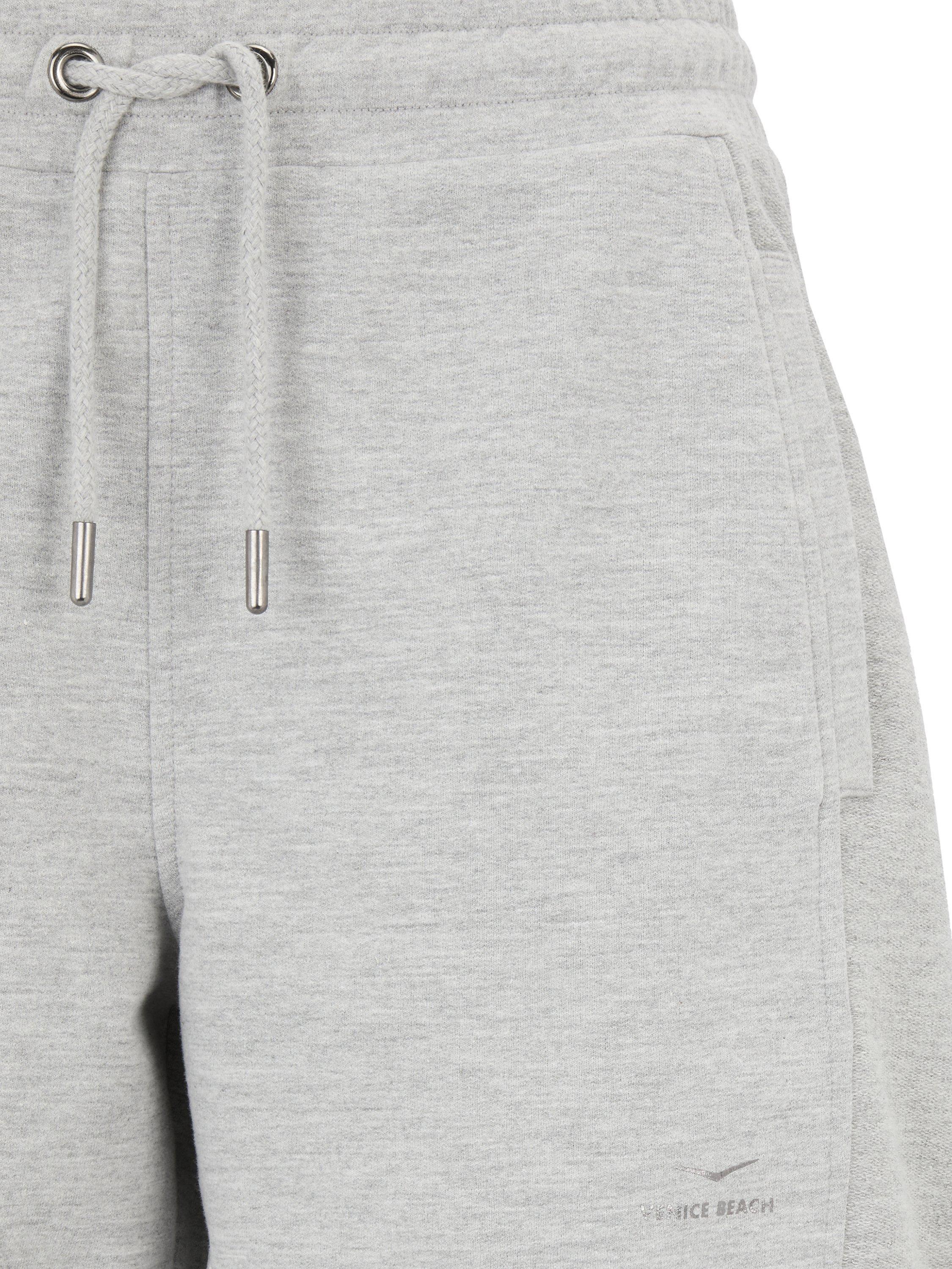 Product image 6 of 7, which shows Venice Beach Women's Jade Sweat Shorts, Light Grey Melange, M