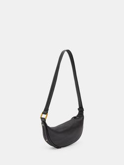 HUSH Rory Crescent Leather Bag - view 2, Black