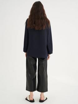 InWear Rinda Long Sleeve Top, Marine Blue - view 2, Marine Blue