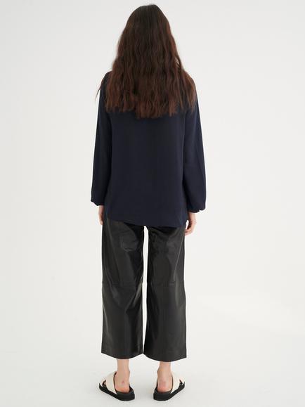 InWear Rinda Long Sleeve Top, Marine Blue - view 2, Marine Blue