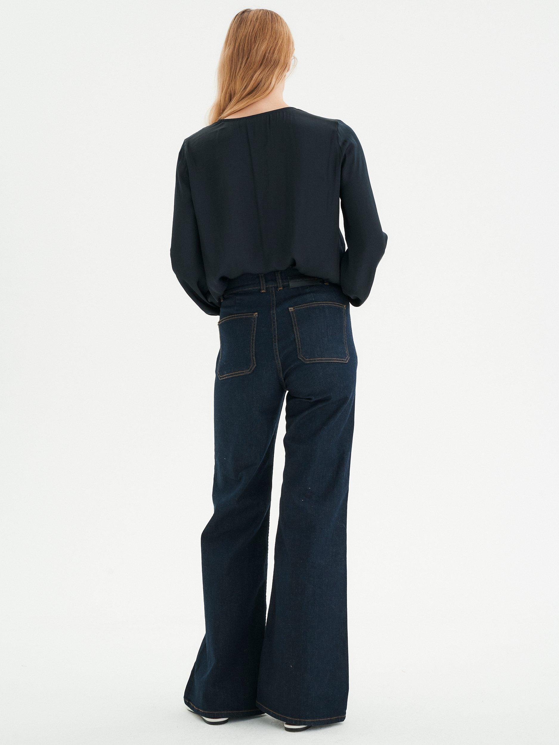 Product image 2 of 5, which shows InWear Rinda V-Neck Top, Black, 8