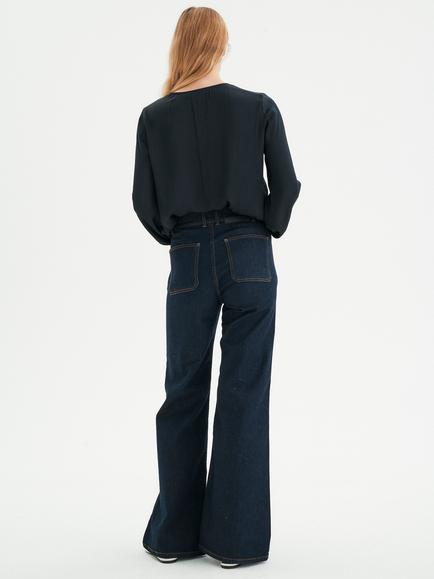 InWear Rinda V-Neck Top, Black - view 2, Black