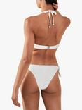 Accessorize Textured Bandeau Bikini Top, Ivory