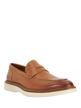 Dune Blacklock Leather Loafers, Tan-leather