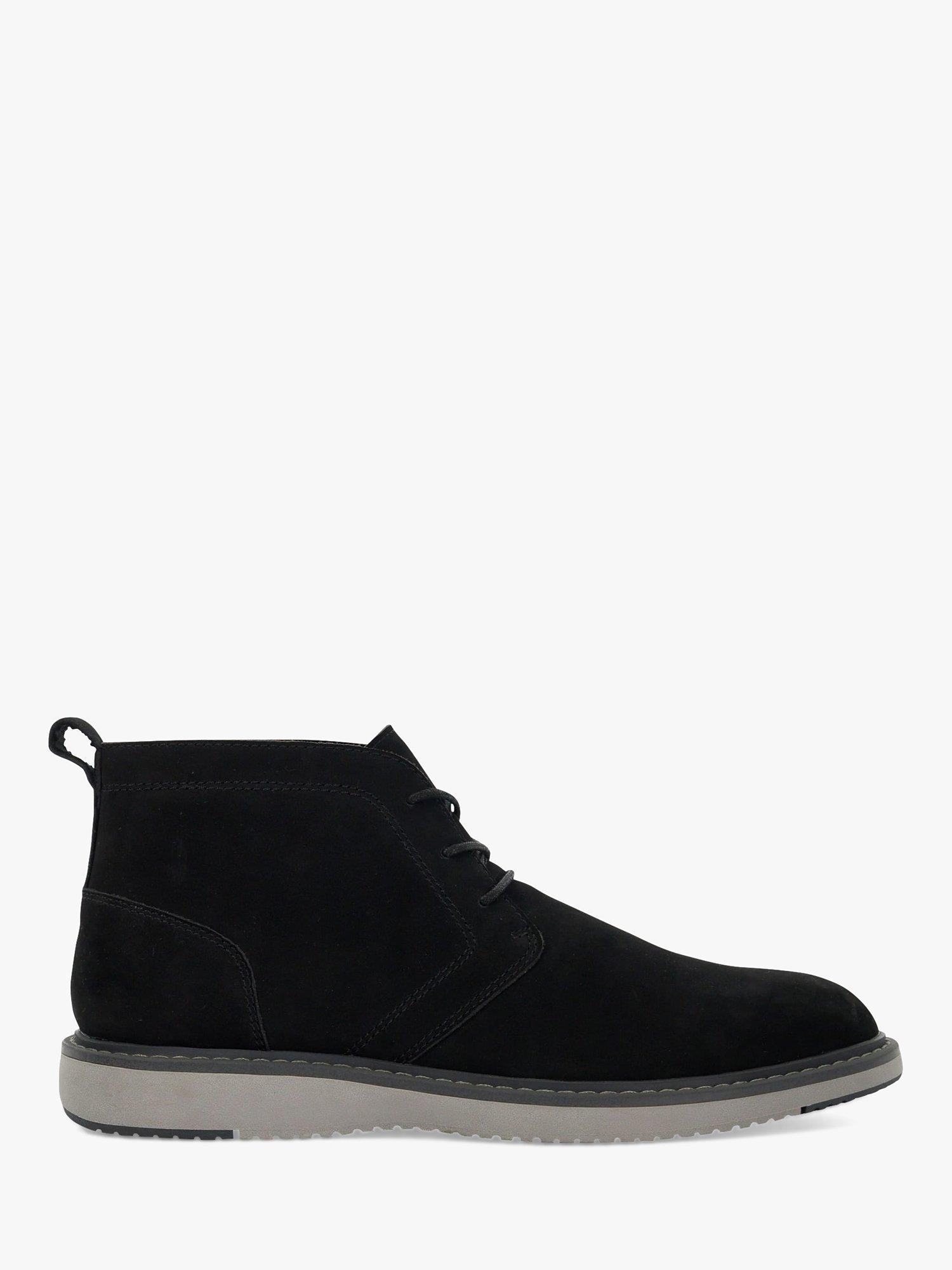 Dune Chander Nubuck Desert Boots Black