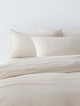 John Lewis Cotton Muslin Duvet Cover Set, Natural