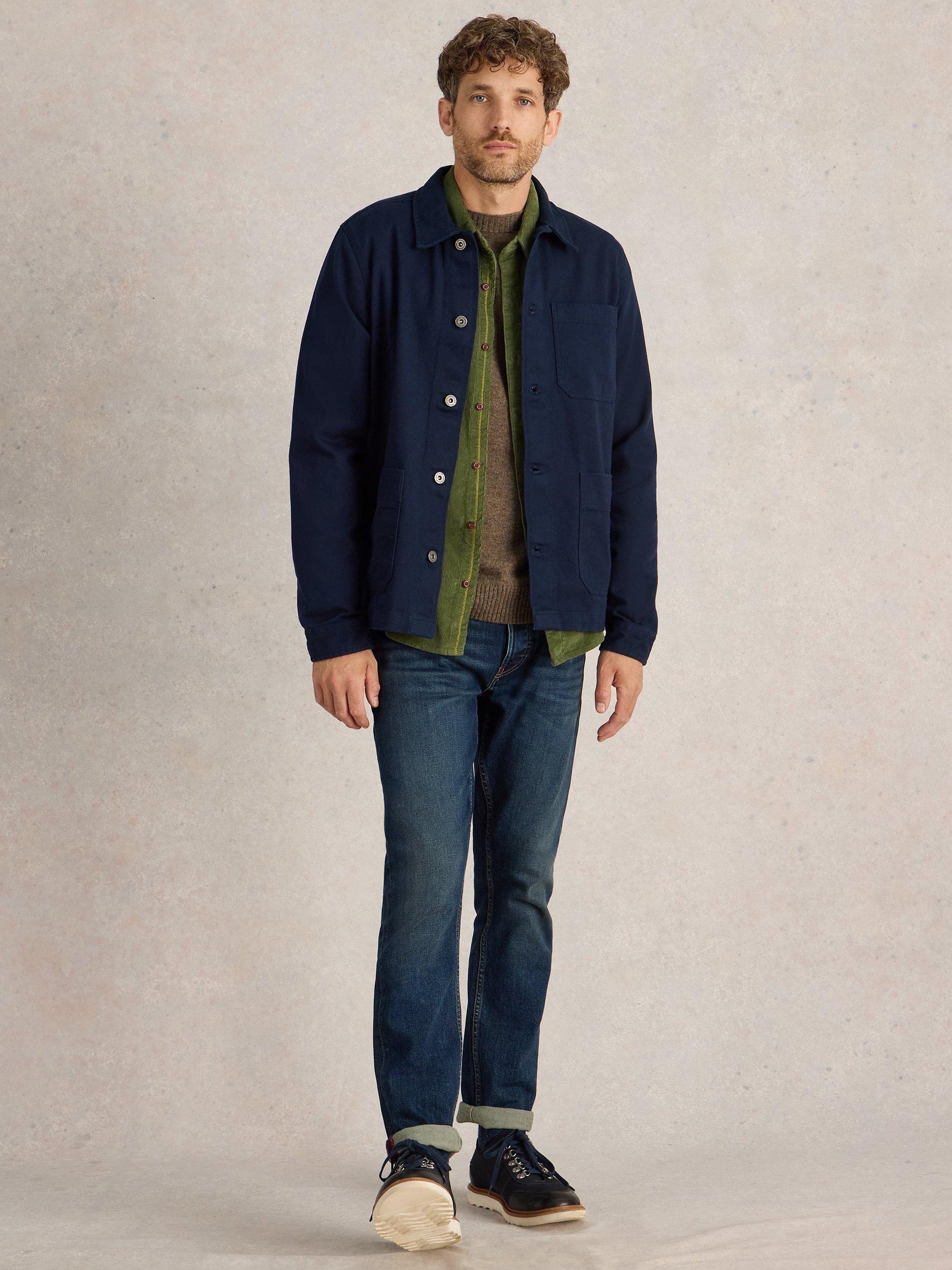 Product image 1 of 7, which shows White Stuff Kynman Workwear Jacket, Navy, XS