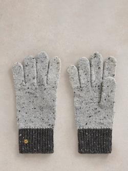 White Stuff Albie Knitted Gloves, Grey Mlt