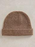 White Stuff Albie Wool Beanie, Brown