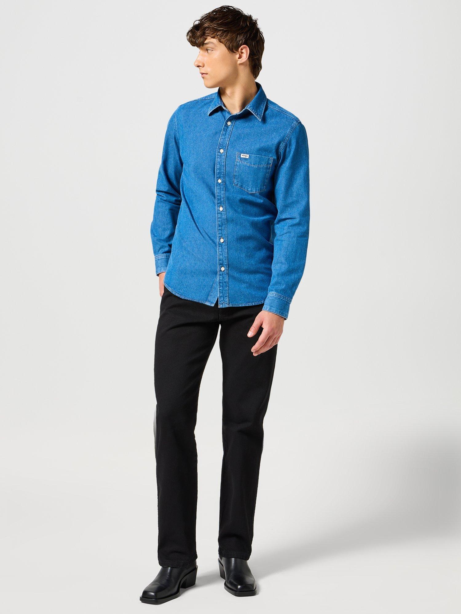 Product image 3 of 7, which shows Wrangler 13MWZ Cowboy Cut Jeans, Black, 30R