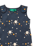 Little Green Radicals Baby Moon Dungarees, Blue/Multi