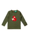 Little Green Radicals Baby Fox Long Sleeve T-Shirt, Green/Multi, Green/Multi