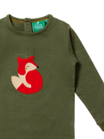 Little Green Radicals Baby Fox Long Sleeve T-Shirt, Green/Multi, Green/Multi