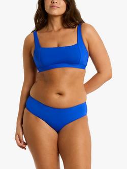 Sea Level Swim Mid Rise Pant Bikini Bottoms, Cobalt