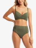 Sea Level High Waist Bikini Bottoms, Khaki