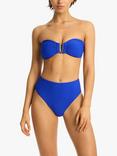 Sea Level Honeycomb U Bar Bandeau Bikini Top