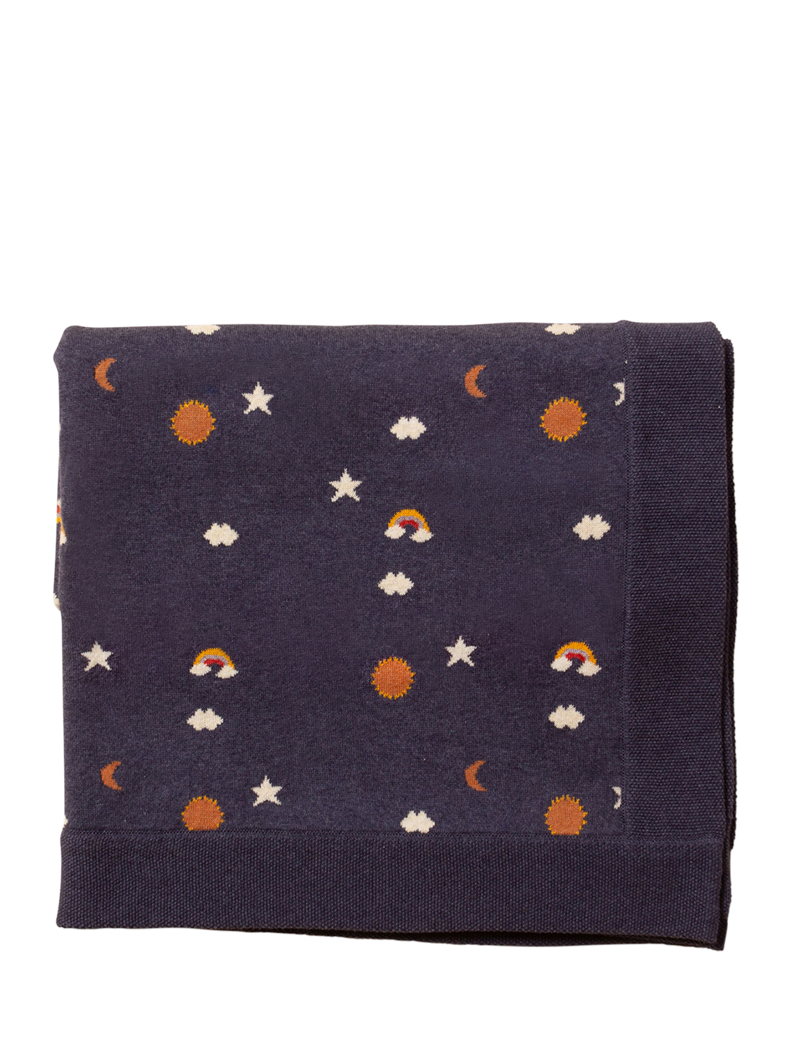 Little Green Radicals Soft Knitted Organic Baby Blanket, Around The Sun