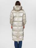 Numph Karo Quilted Long Coat, Champagne