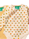 Little Green Radicals Baby Blooms Organic Cotton Bodysuit, Pack of 2, Little Blooms