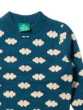 Little Green Radicals Baby Cloud Knit Jumper, Teal Cloud