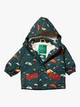 Little Green Radicals Kids' Rainy Waterproof Winter Coat, Green/Multi