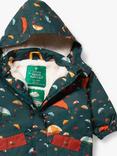 Little Green Radicals Kids' Rainy Waterproof Winter Coat, Green/Multi