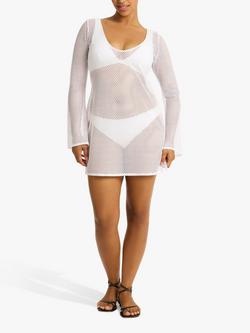 Sea Level Beach Cover Up, White - view 2, White