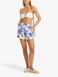 Sea Level Tradewind Cheesecloth Beach Shorts, Cobalt