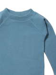 Little Green Radicals Baby Waffle Long Sleeve Top, Dreamy Blue