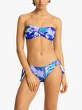 Sea Level Cascade Tie Side Bikini Bottoms, Cobalt/Multi