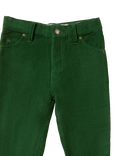 Little Green Radicals Kids' Organic Cotton Corduroy Jeans, Vintage Green