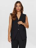 Numph Katie Plain Waistcoat, Caviar