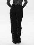 Numph Millas Textured Straight Leg Trousers, Caviar