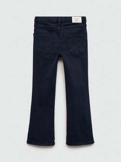 Mango Kids' Denim Flare Jeans - view 2, Navy