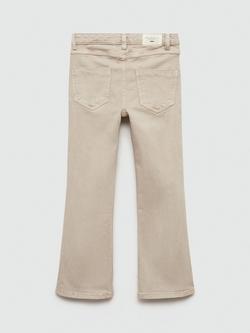 Mango Kids' Flared Jeans - view 2, Beige