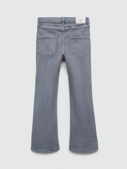 Mango Kids' Flared Jeans - view 2, Dusty Blue