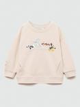 Mango Kids' Looney Tunes Sweatshirt, Light Brown