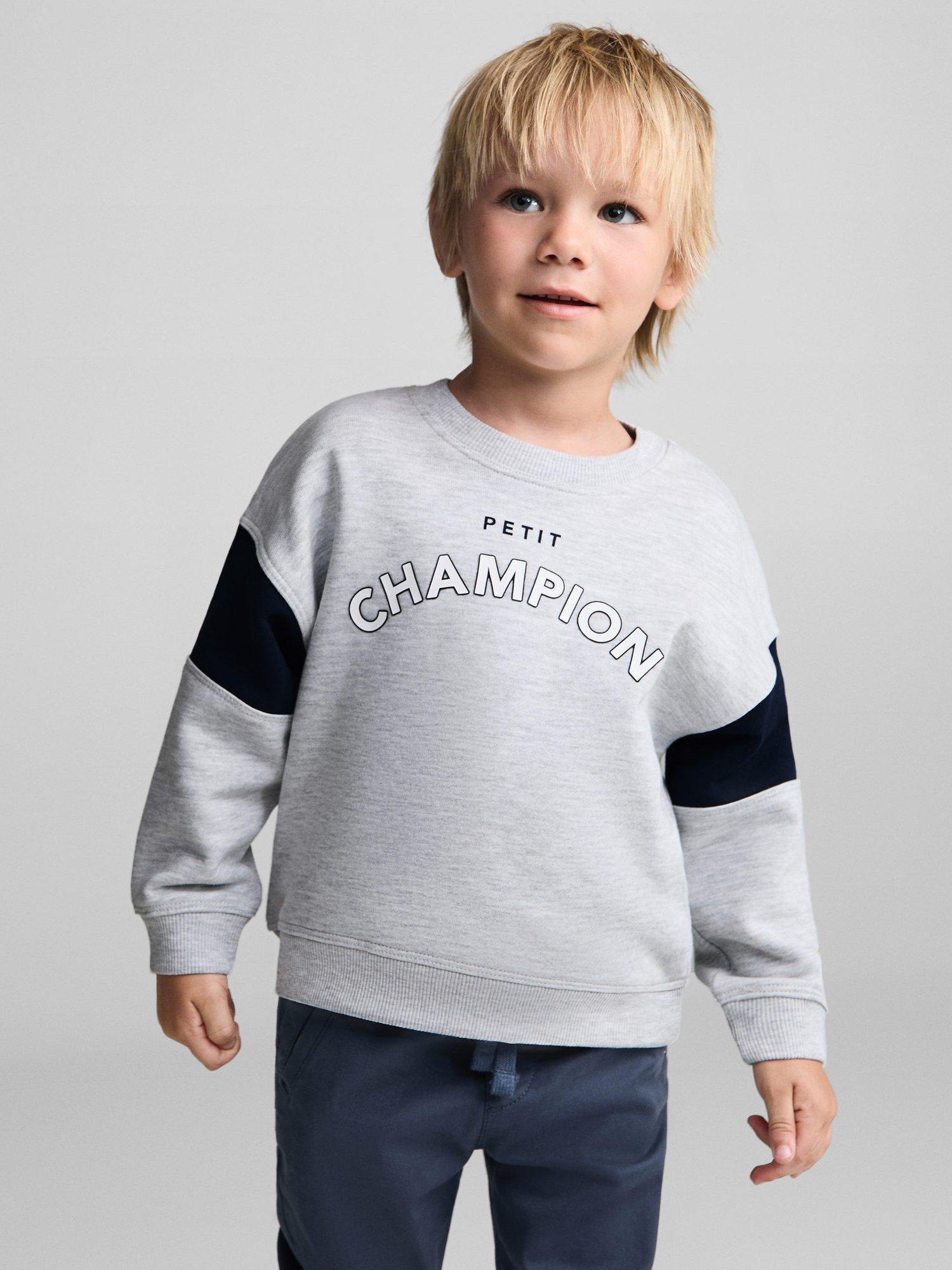 Mango Kids Champion Sweatshirt Medium Grey