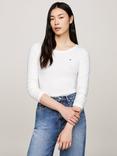 Tommy Hilfiger Slim Rib Top, Ecru