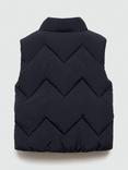 Mango Kids' Lupita Waistcoat, Navy