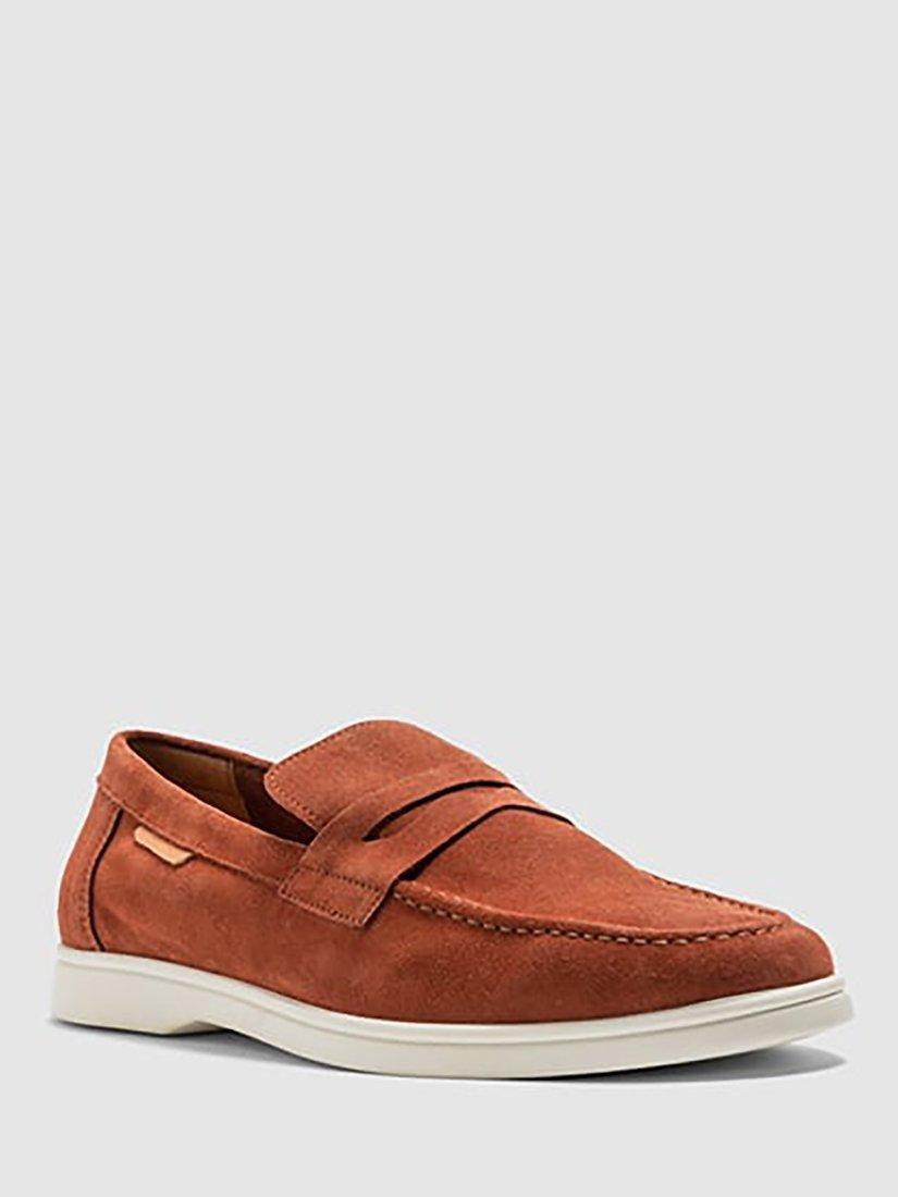 Rodd & Gunn Moana Suede Loafers, Brick, 7