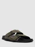 Rodd & Gunn Kendrick Place Leather Adjustable Sliders, Black