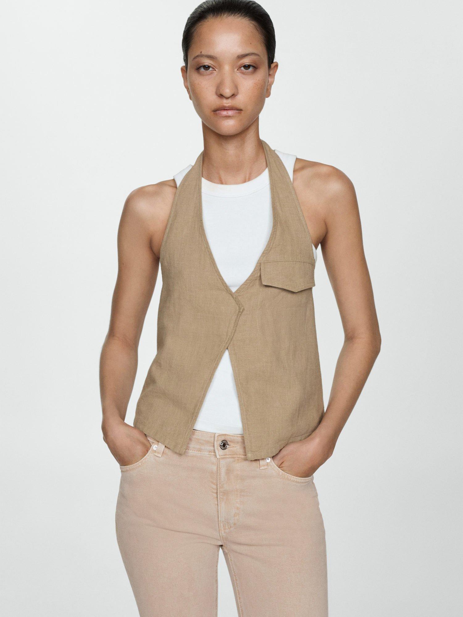 Product image 6 of 8, which shows Mango Sienna Flare Jeans, Beige, 10